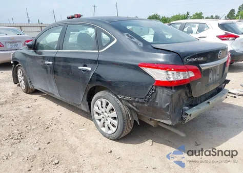 2015 Nissan Sentra S z USA, uszkodzony, nr VIN 3N1AB7AP1FY360138